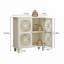 Console 31,5 "avec 2 portes et 2 tablettes réglables pour le couloir, le salon, le vestibule et l'espace