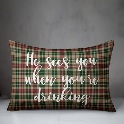 Plaid Reversible Throw Pillow