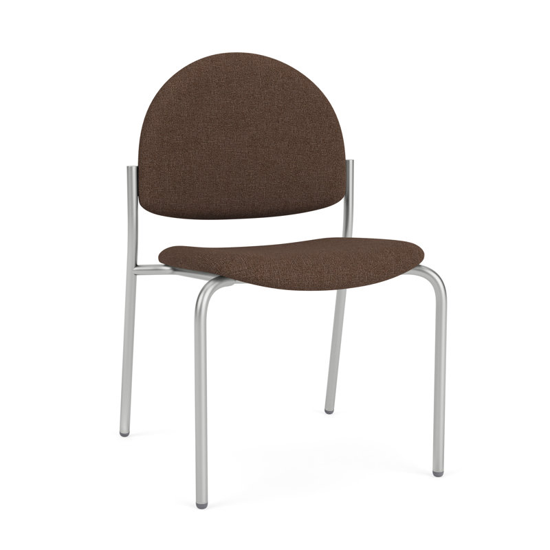 Chaise d'invité sans accoudoir Chat Chat, Argent, Café Archetype