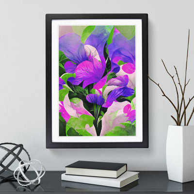 Colourful Abstract Floral No.4 - Single Picture Frame Painting