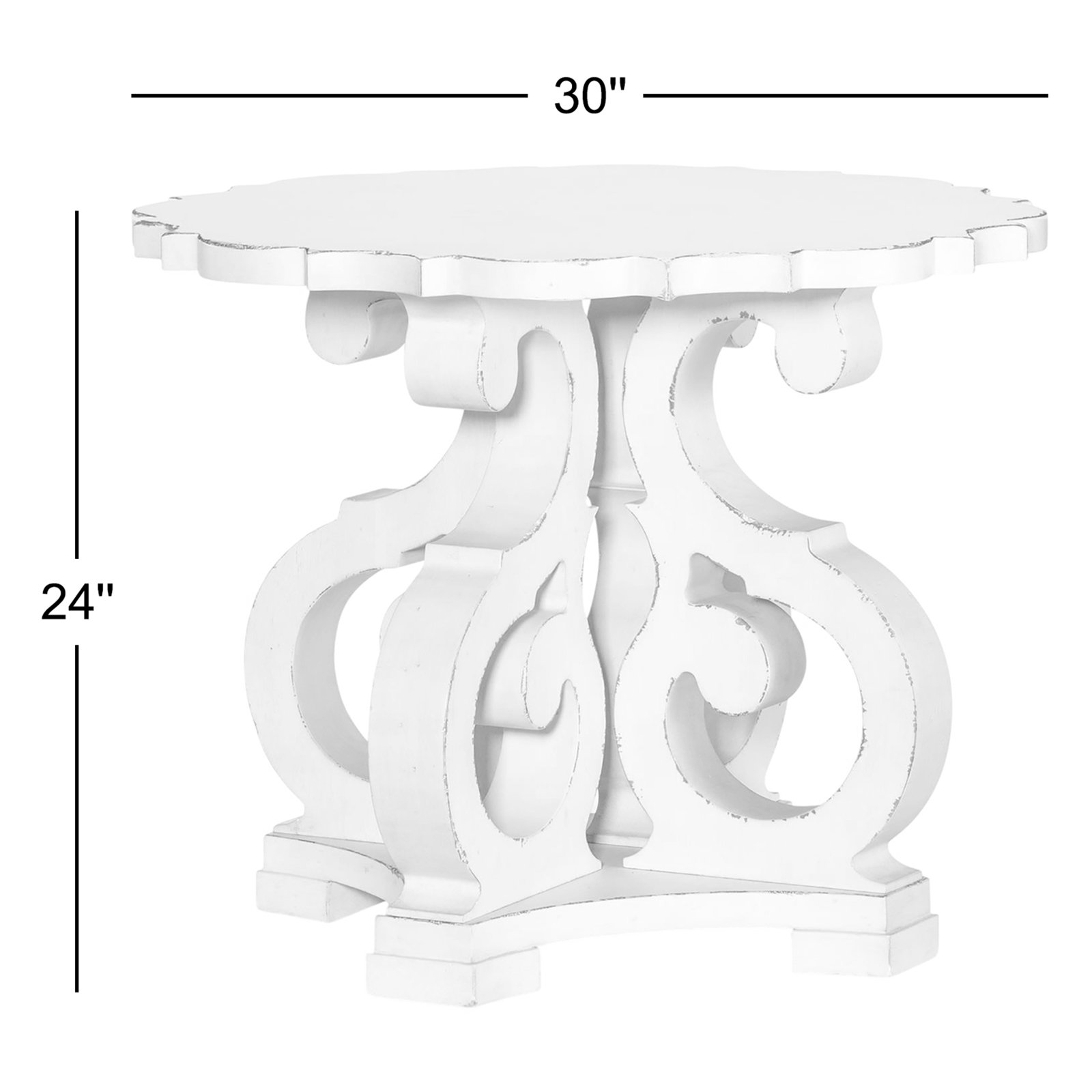 Country Living 30" End Table, Brown