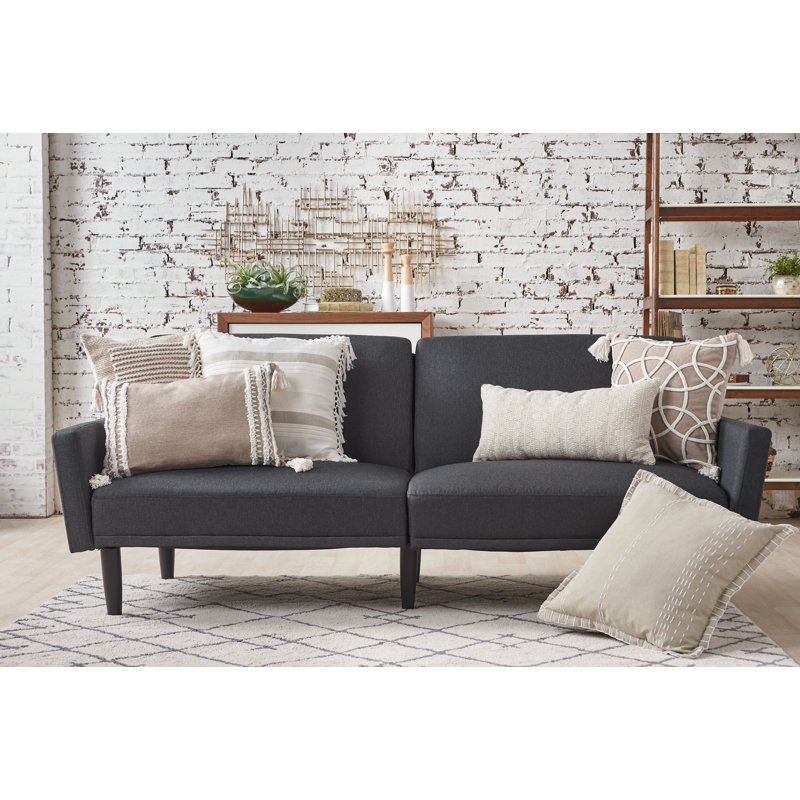 Roseville Cotton Throw Pillow Cover & Insert, Dune