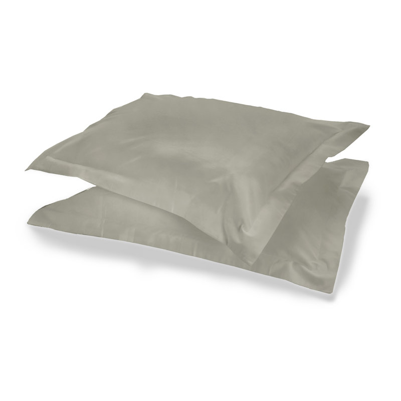 Appletree Bedding 100% Cotton Pillowcase - Set of 2, Silver