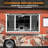 Concession Window, Aluminum Alloy Concession Serving Window With 4 Horizontal Sliding Screen Windows & Awning Door & Drag Hook, Up to 85 Degrees Stand Serving Window for Food Trucks Concession-120203496