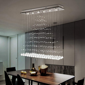 Kenzo 6 - Light Chandelier with Crystal Accents