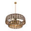Silencio 7-Light Pendant in Riviera Brass by Breegan Jane