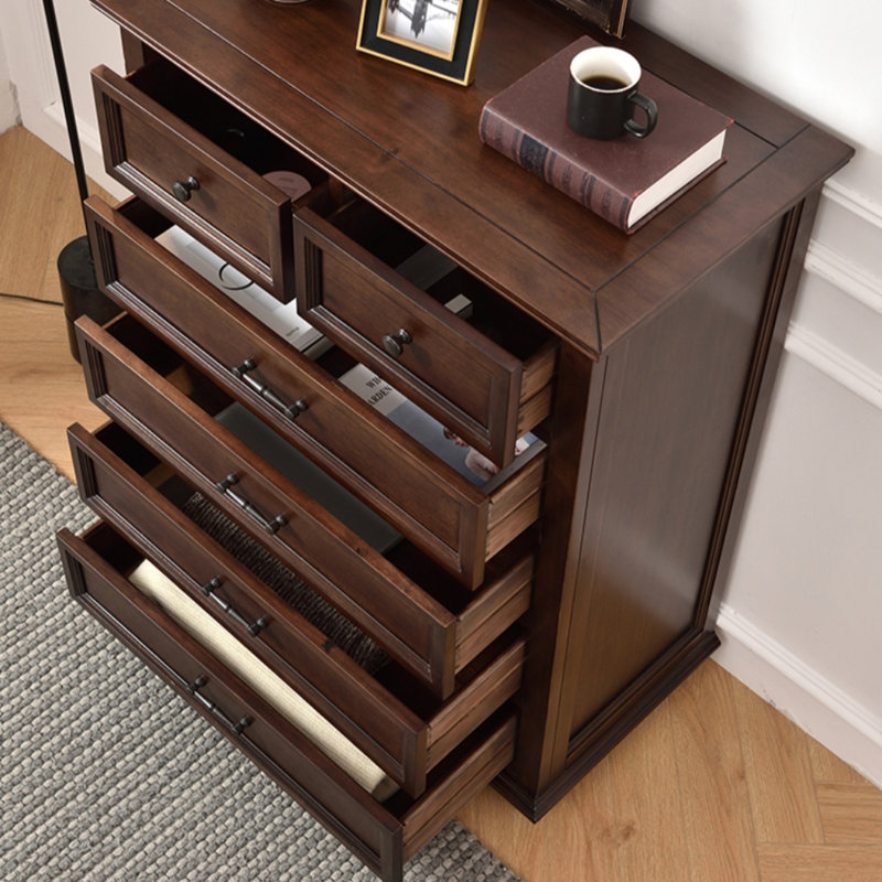 Commode d'appoint en bois massif de style rétro