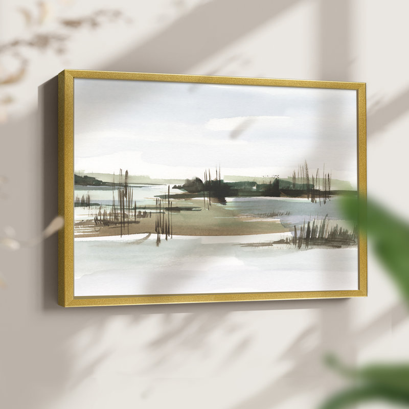 Marsh Reeds I -Framed Print - Restickable, 16" H x 20" W