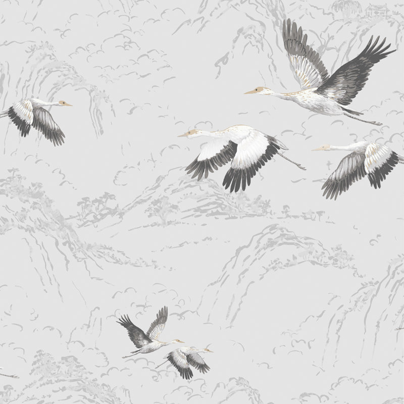 Laura Ashley Animalia Wallpaper Roll, Silver