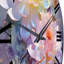 Horloge murale délicate et florale-93381179