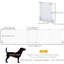 Parc pour chien d'intérieur pour petits chiens de taille moyenne avec porte-104828276