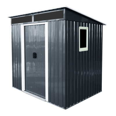 Spacious Outdoor Metal Shed 6X5ft - & Proof With Lock 6Ft By 5Ft Storage Room -Proof Sunlight Accessible Shelf