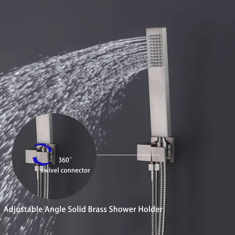 Thermostatic All-In-One Kit with Rough in-Valve, Brushed Nickel