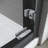 56 - 60 In. W X 57 H Tub Door, Semi , Matte Black, Tempered Glass, 304 Stainless Steel Handles Black 56-60 Shower Door Thick Clear 100%