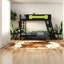 Lits simples superposés multifonctionnels, structure en bois, configuration de jeu, espace pour la maison