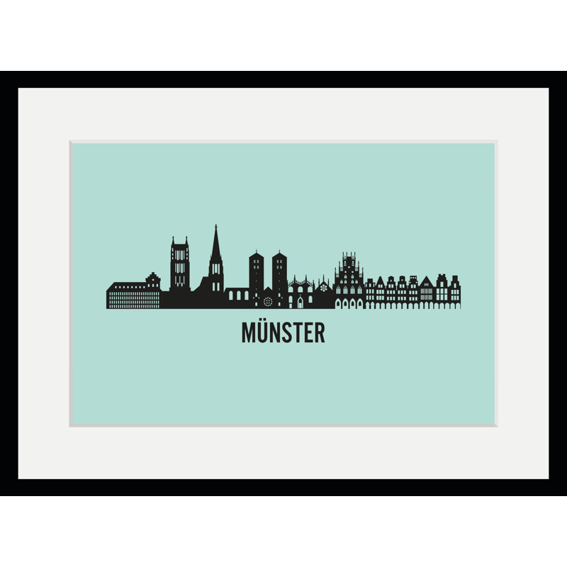 Mã¼nster Skyline - Single Picture Frame Print