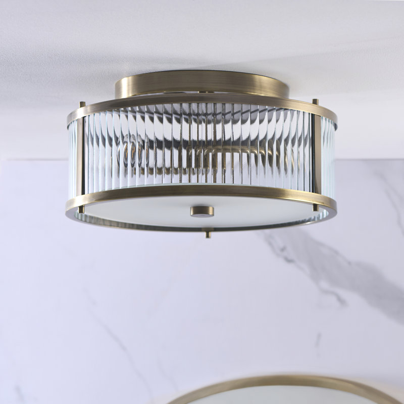 Clear Glass Flush Mount
