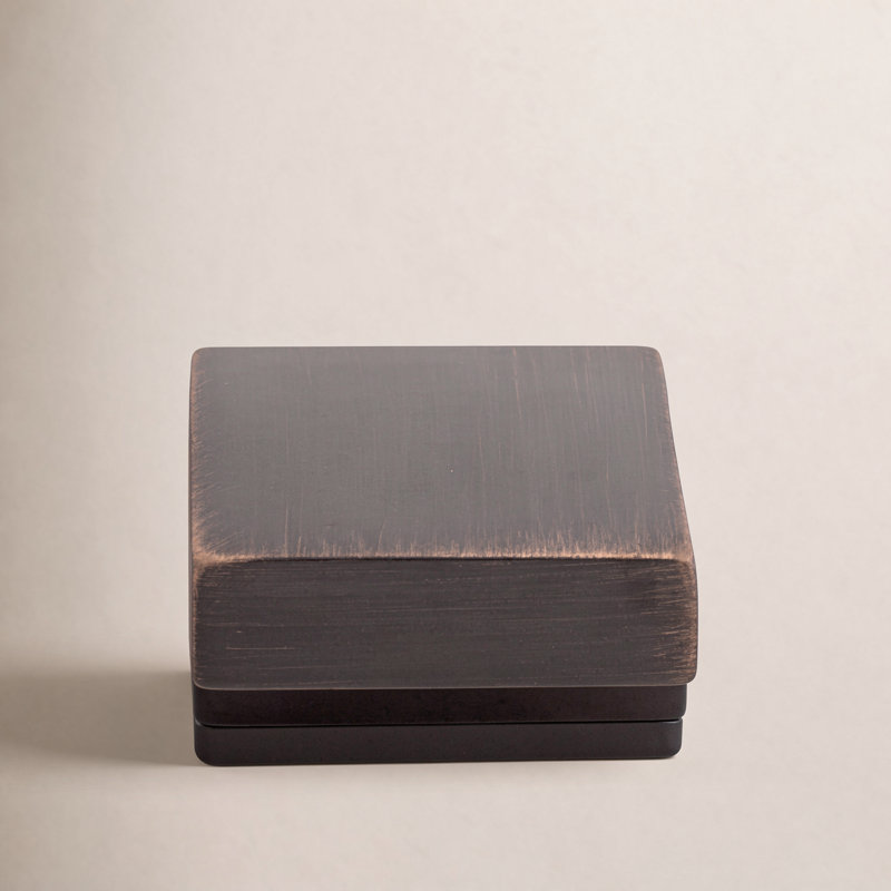 Square 1" Length Square Knob, Tuscan Bronze