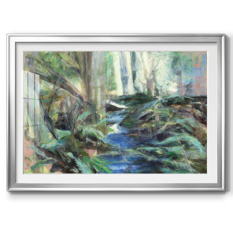 Ramble Blues, reproduction d'art encadrée, Argent, H 27 po x l 39 po x P 1,5 po