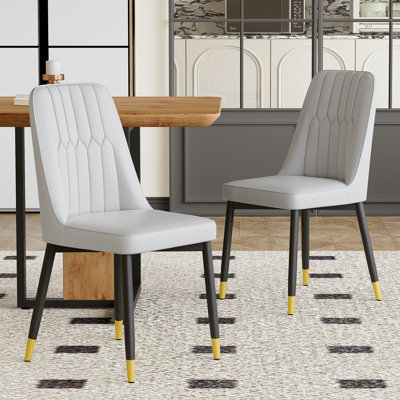 Modern Dining Chairs Set For 2/4/6,Faux Leather Upholstered Kitchen & Dining Chairs