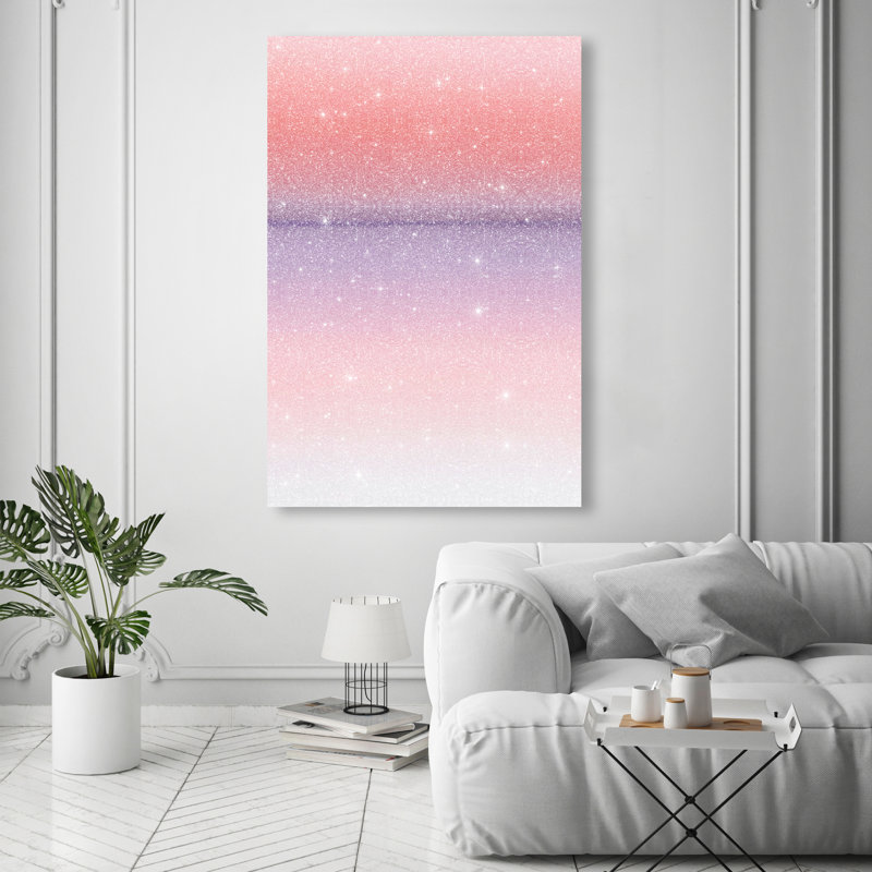 Peach Coastline II Print by Oliver Gal, 15"H x 10"W, Gallery Wrapped