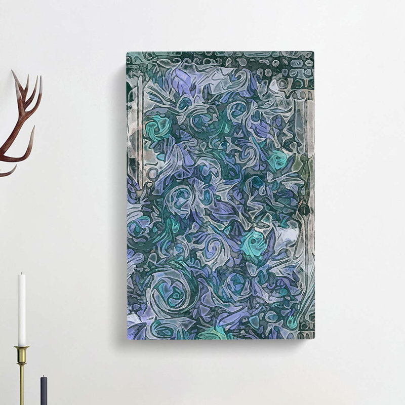 Roses In Abstract - Wrapped Canvas, 60cm H x 40cm W x 3cm D
