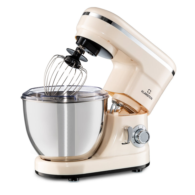 Klarstein 6 Speed 4L Stand Mixer, Cream