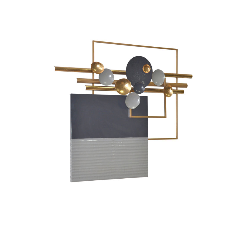 Glam Abstract Wall Decor on Metal