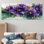 Allendale - Violets Wall Art - Ensemble de 5 décorations murales traditionnelles