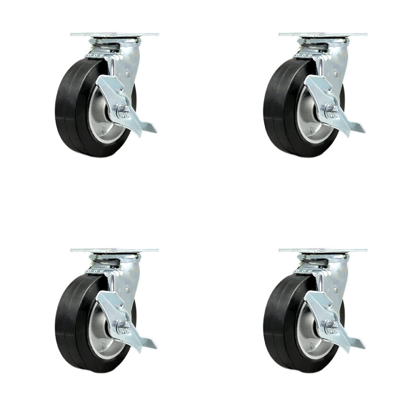 Rubber and Aluminum Caster