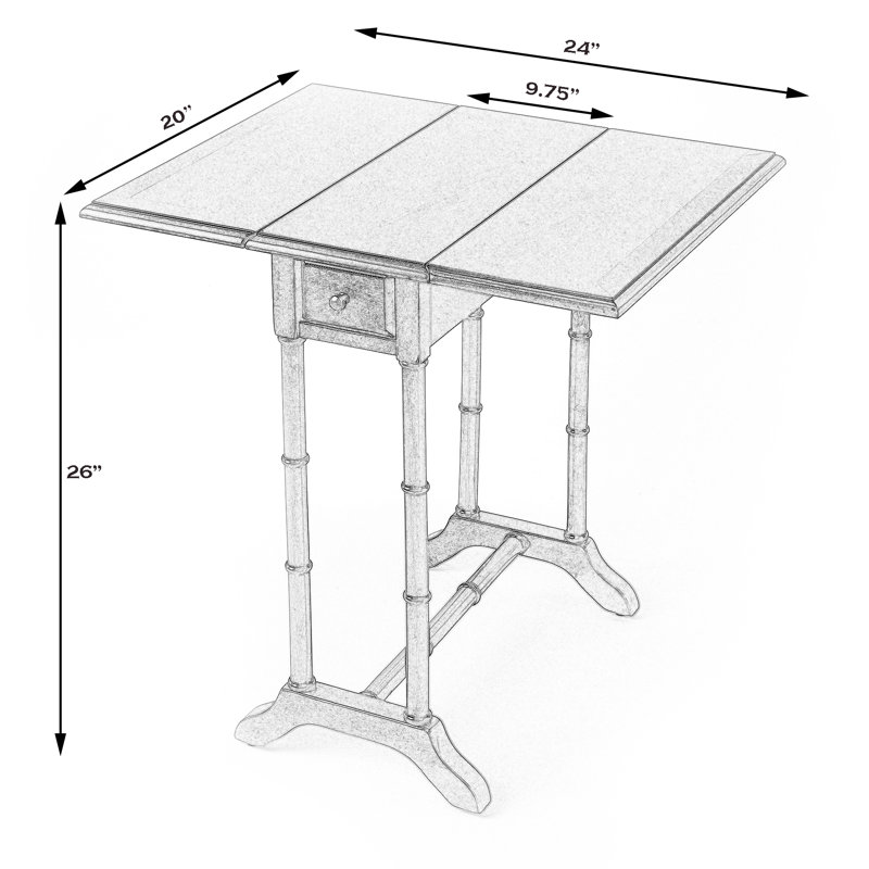Table de bout avec rangement Shueyville, Ombre