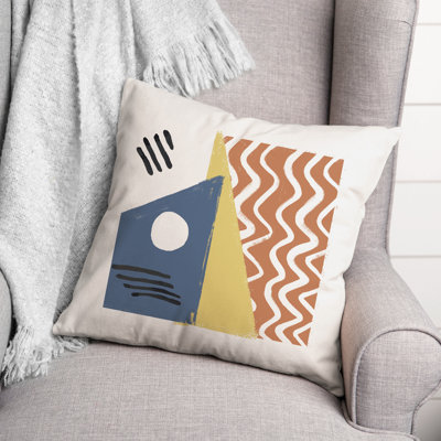  Geometric Throw Pillow