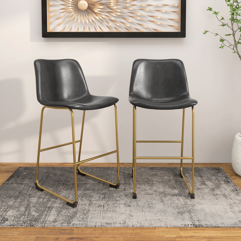Tabouret de bar 28,7 po Audran, Gris