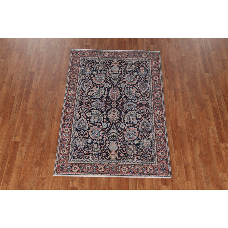 Tapis floral turc en laine noué à la main Sultanabad Ziegler 4X6