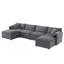 Canapé modulaire modulaire avec siège profond et large, ensemble de canapé en forme de U avec coussins doubles, canapé confortable-1292680136