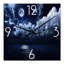 Pleine lune dans le ciel nocturne nuageux - Horloge murale moderne-128092190