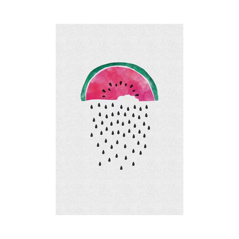 Watermelon Rain by Orara Studio - Wrapped Canvas Print, 101.6 cm H x 66.04 cm W x 1.91 cm D