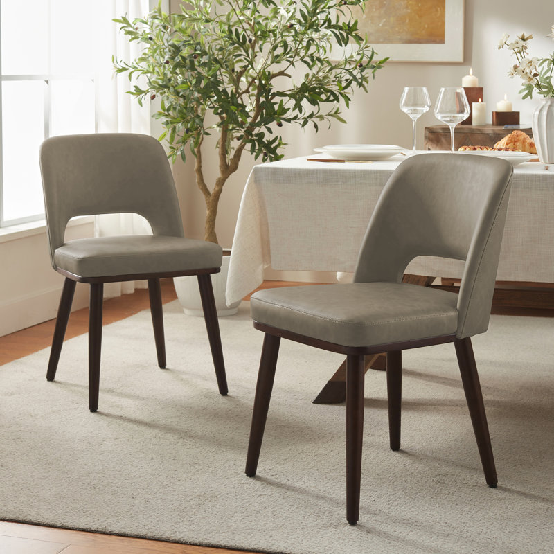 Chaise de salle à manger rembourrée Mason, 4, Taupe