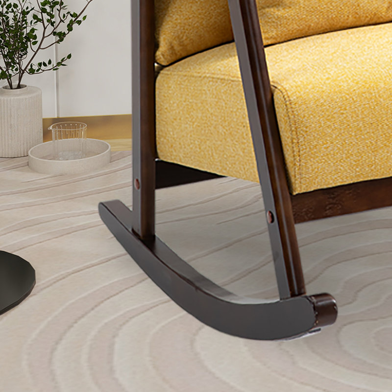 Chaise berçante Ennette, Jaune