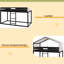 Lit simple superposé en bois avec tente-350248124