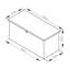 WFX Utility Galewood 132cm W 500L Water Resistant Metal Lockable Deck Box in Dark Grey