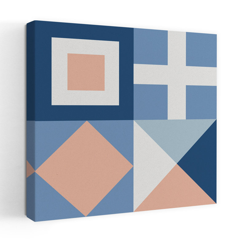 Drapeaux nautiques I, art côtier, H 18 po x l 18 po