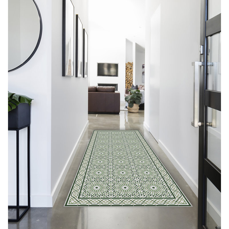 Aban Geometric Machine Printed Area Rug, Runner 78 x 225cm