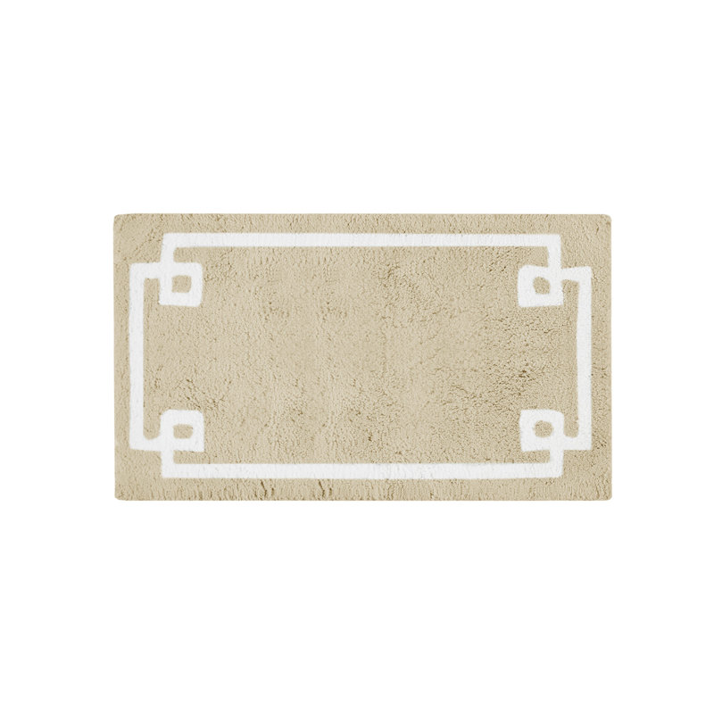 Tapis de bain en coton touffeté, L 24 po x L 40 po, Taupe