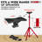 5 Core Speaker Stand Tripod Heavy Duty Adjustable Up to 72 Inch DJ Studio Monitor Stands Pole Mount