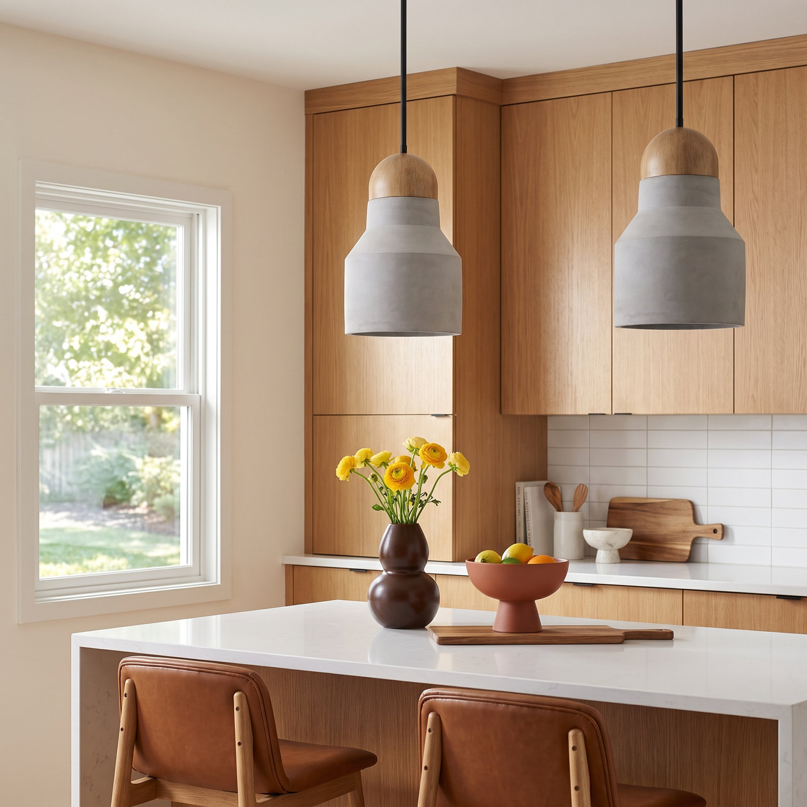Zac Dimmable Single Light Pendant, 10.80" H x 5.90" W x 5.90" D
