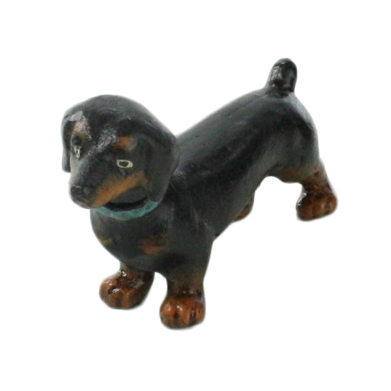 Figurine de chien teckel en fonte Beavercreek