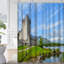 Rideau de douche avec 12 crochets Castle-708573827