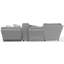 Robyn 6 - Piece Upholstered Reclining Sectional With 3 Reclining Seats And Storage Console-1485680128