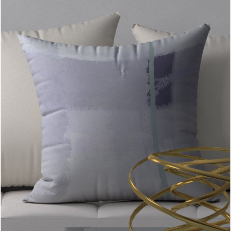 Abstract Throw Pillow, 20" H x 20" W